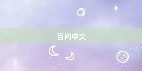 百问中文