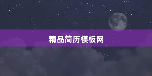 精品简历模板网